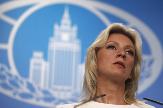 Sacharowa Ukraine ist antirussisches Projekt des Westens, Äußerungen