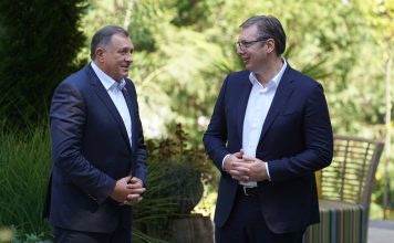 Sa zanimanjem sam saslušao njegove impresije o poseti SAD: Vučić ugostio Dodika