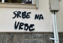 U srpskom selu Glušci ispisani ustaški simboli i grafiti “Srbe na vrbe”
