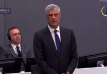 Suđenje Tačiju i drugima otkazana za novembar i decembar