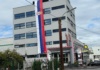 Velika srpska trobojka na zgradi Konzulata Srbije u Lincu